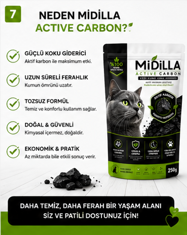 Active Carbon Kedi Kumu Koku Giderici - Görsel 5