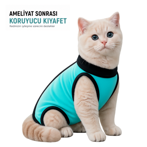 Kedi Ameliyat Kıyafeti Veteriner Onaylı