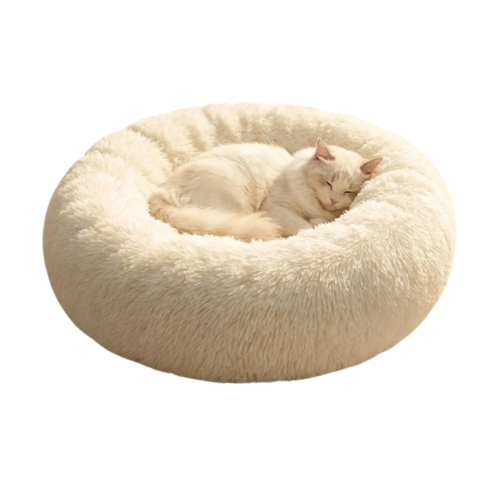 Yuvarlak Ultra Yumuşak Welsoft Peluş Kedi ve Köpek Yatağı